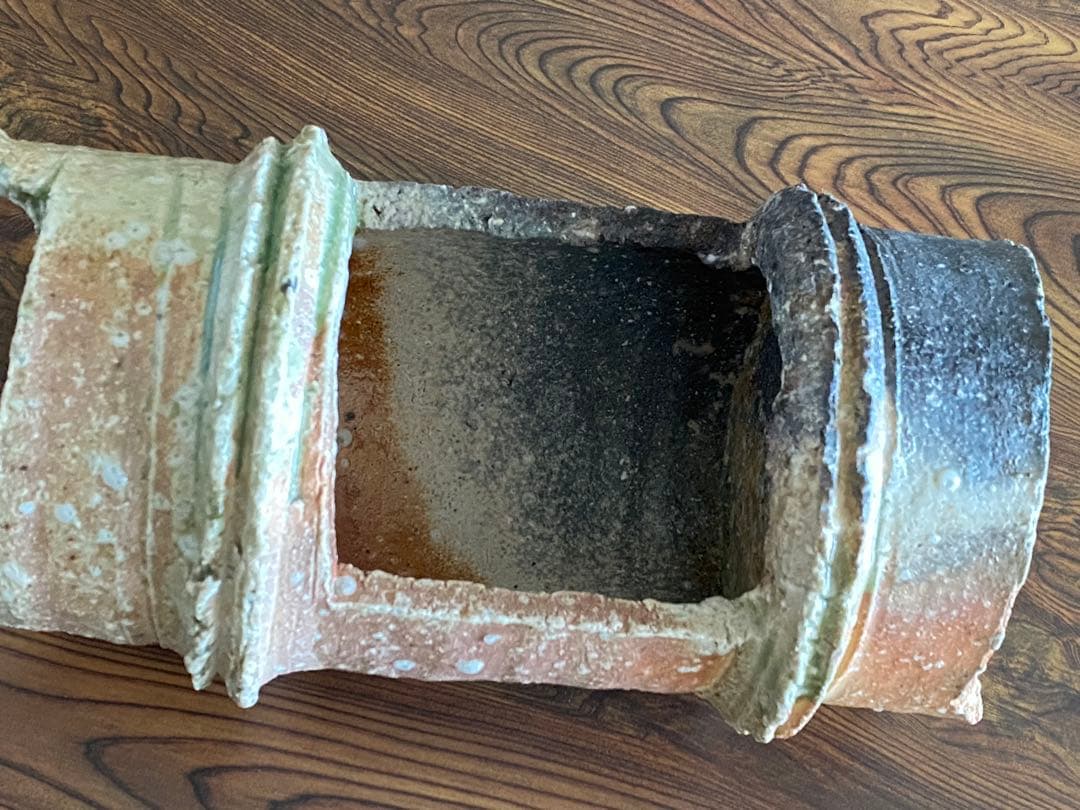 伊賀焼 Iga ware 竹花入 Vase 井村侊生 N16