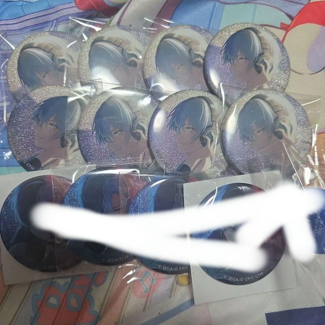 プロセカ　グリッター缶バッジ　41a.44a　冬弥　リングライト