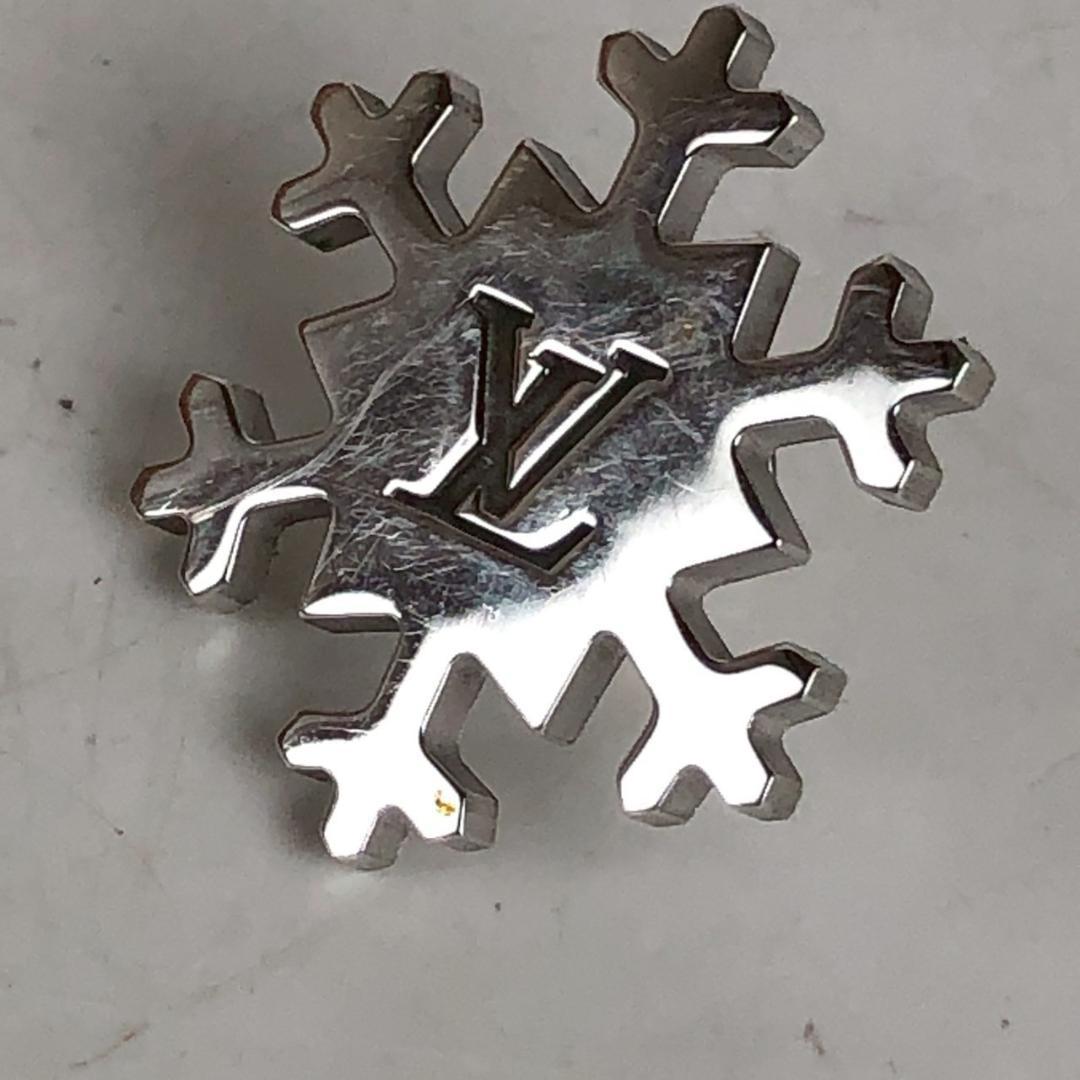 Louis Vuitton ルイ・ヴィトン スノーフレーク ピンバッジ シルバー