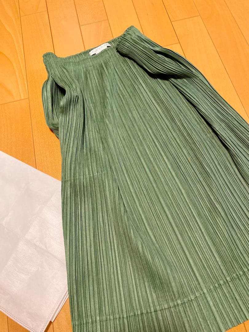 PLEATS PLEASE プリーツスカート グリーン