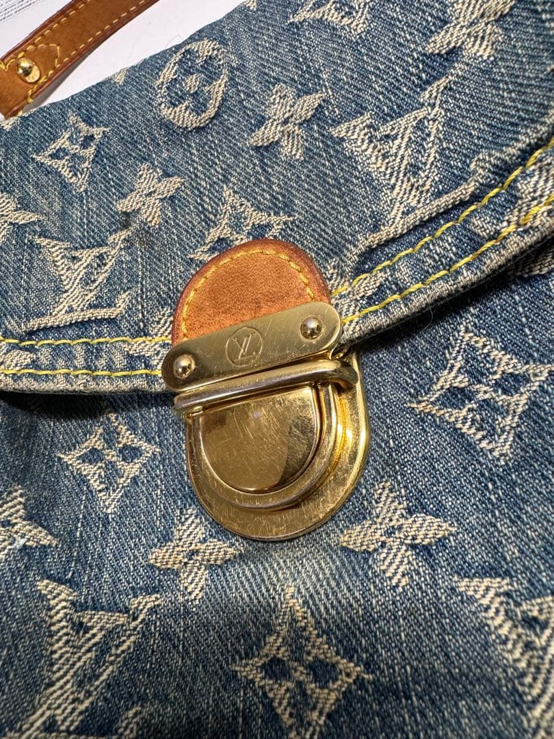 ルイヴィトン ミニプリーティ モノグラムデニム ショルダーバッグ M95050