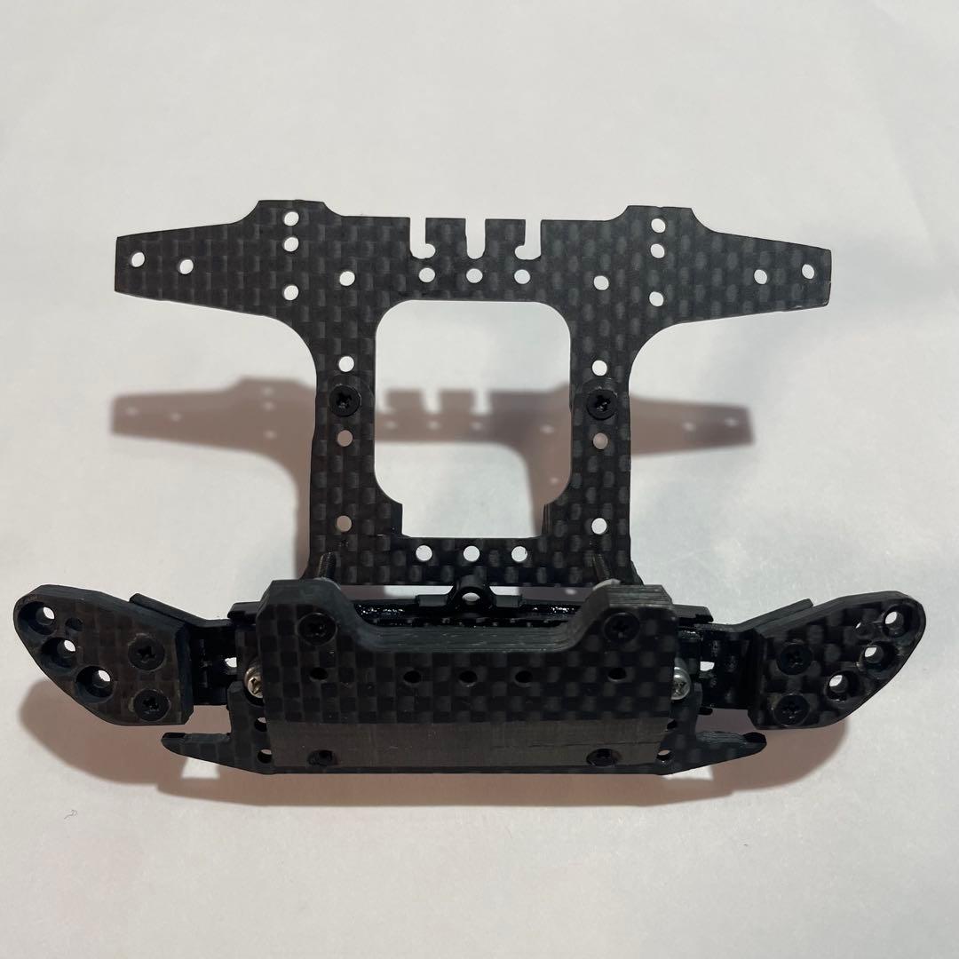 ミニ四駆　フロント段下げATスラダン　提灯　リアアンカー　社外カーボン3点セット