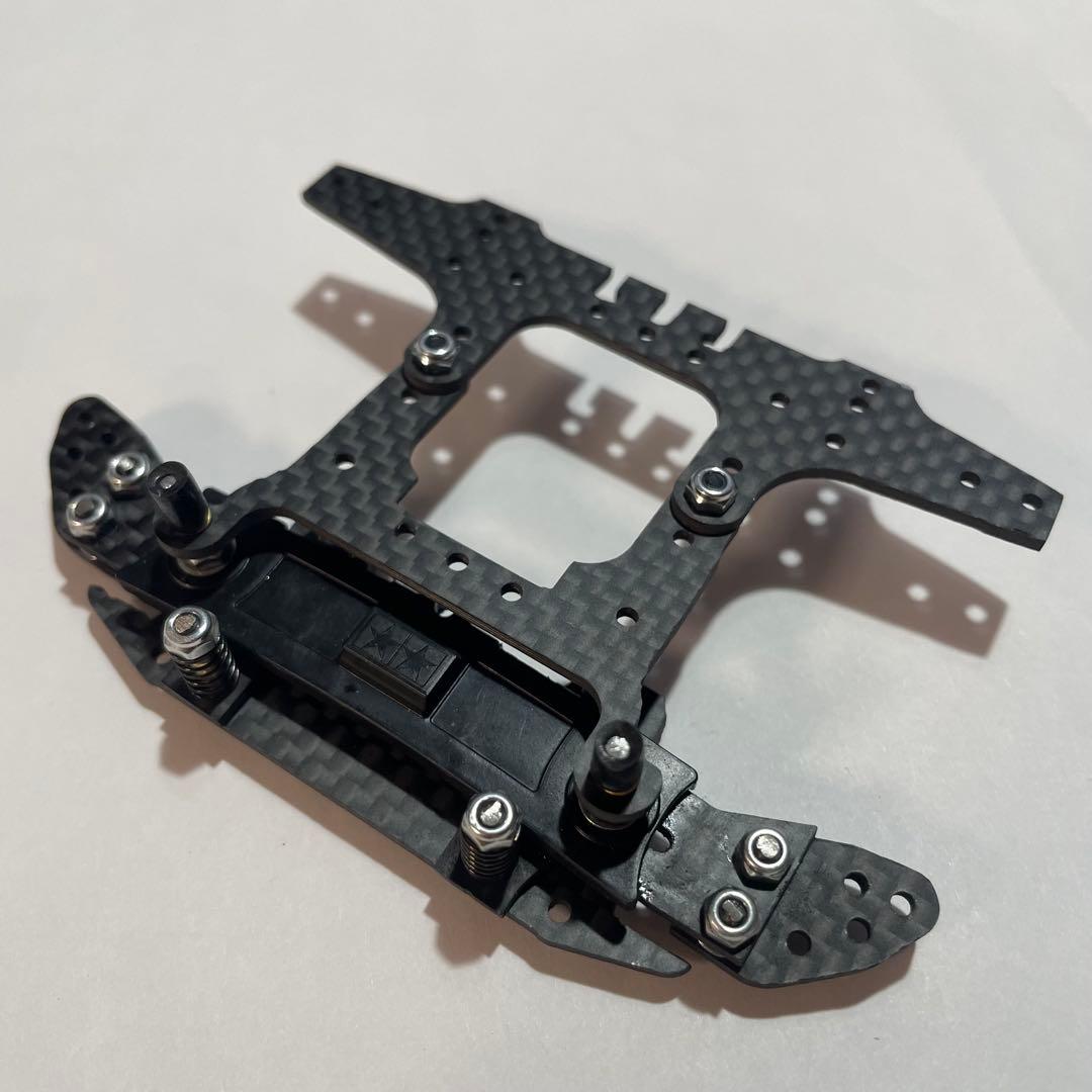 ミニ四駆　フロント段下げATスラダン　提灯　リアアンカー　社外カーボン3点セット