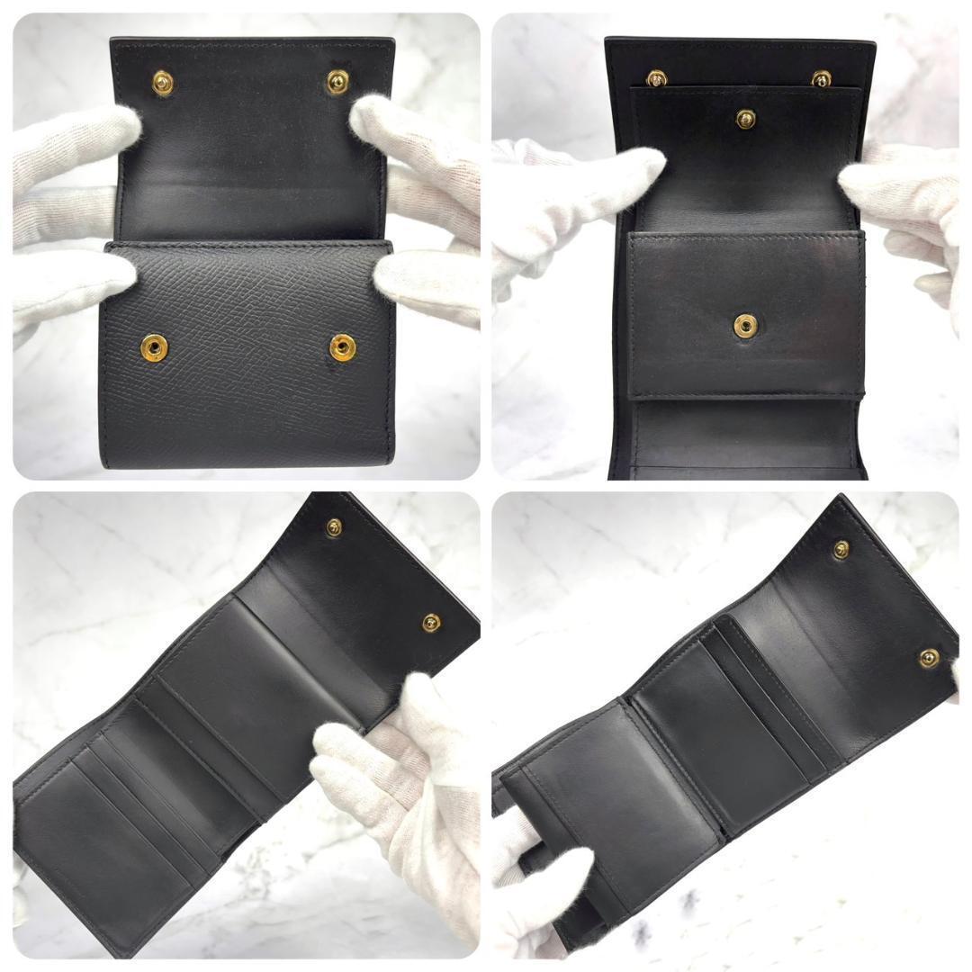 【極美品】CELINE⭐セリーヌ スモール トリフォールド 3つ折り財布 黒