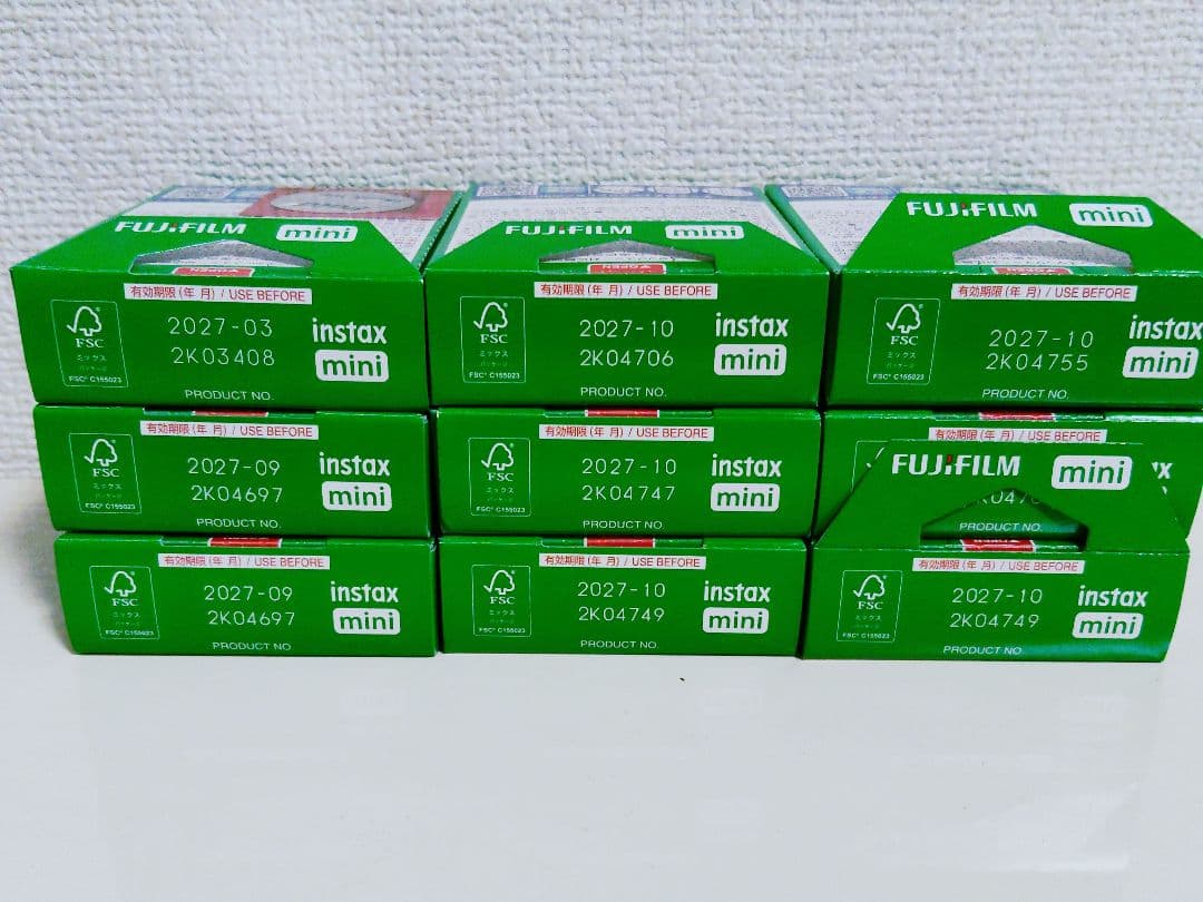 FUJIFILM instax mini フィルム 10枚入り 9 個セット