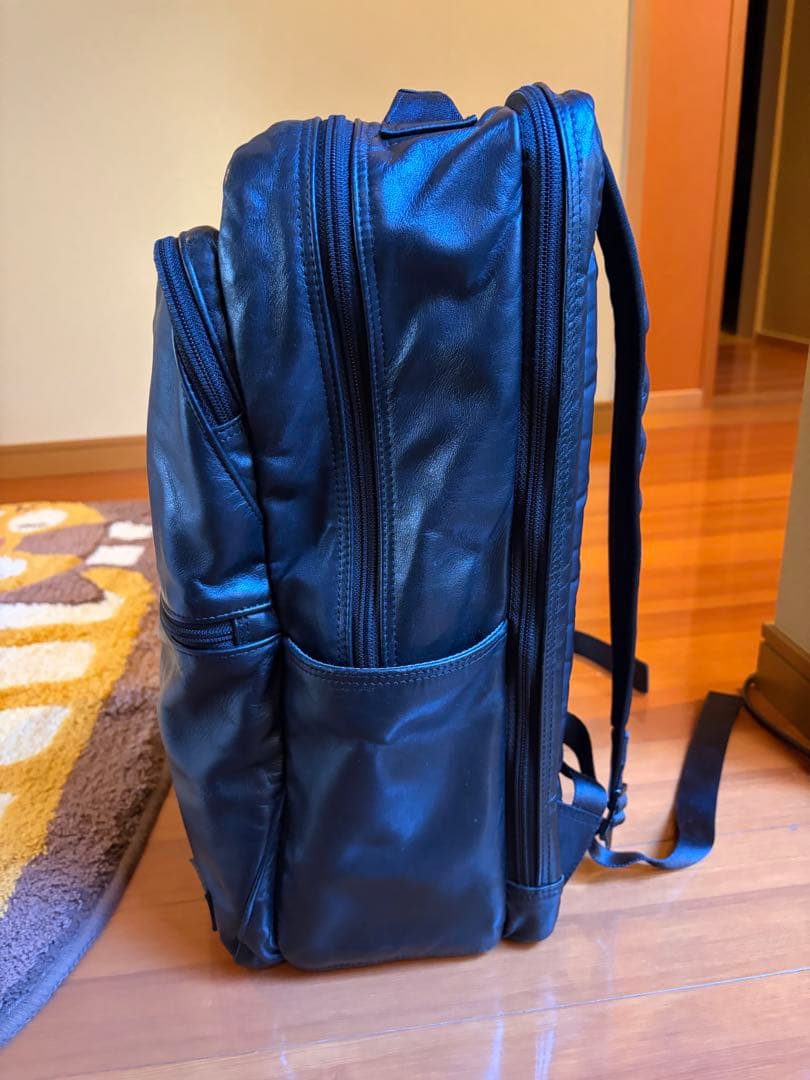 牛革製 PORTER TIME BLACK DAYPACK PC 15inch