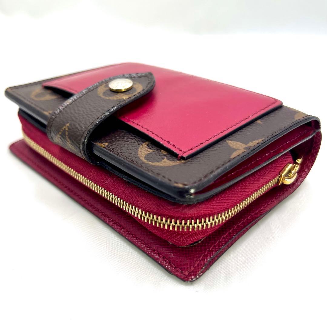 ルイヴィトン モノグラム ポルトフォイユジュリエット M69433 フューシャ