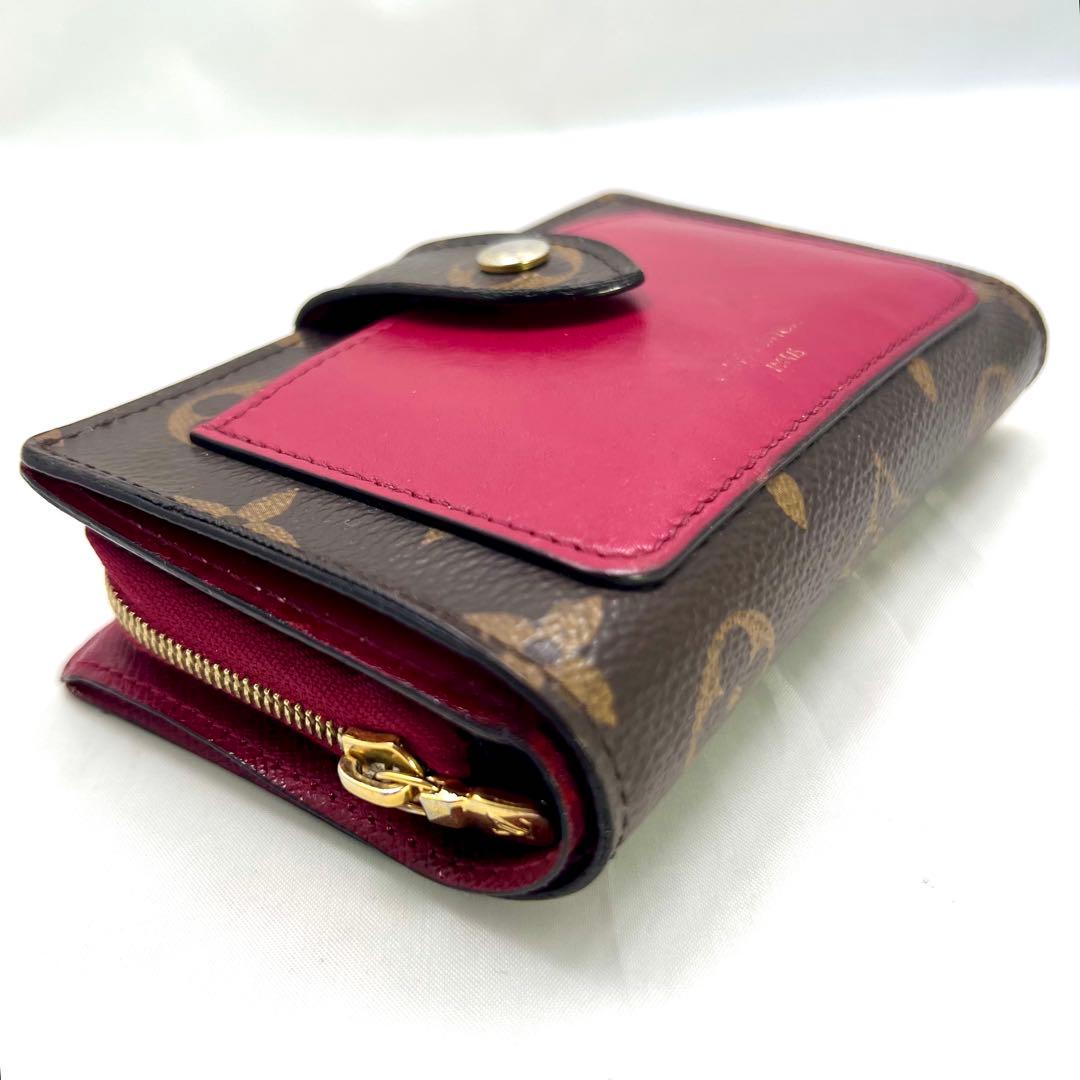 ルイヴィトン モノグラム ポルトフォイユジュリエット M69433 フューシャ