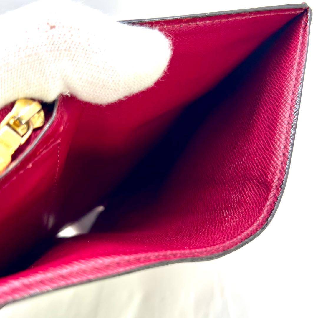 ルイヴィトン モノグラム ポルトフォイユジュリエット M69433 フューシャ