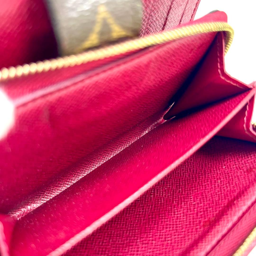 ルイヴィトン モノグラム ポルトフォイユジュリエット M69433 フューシャ