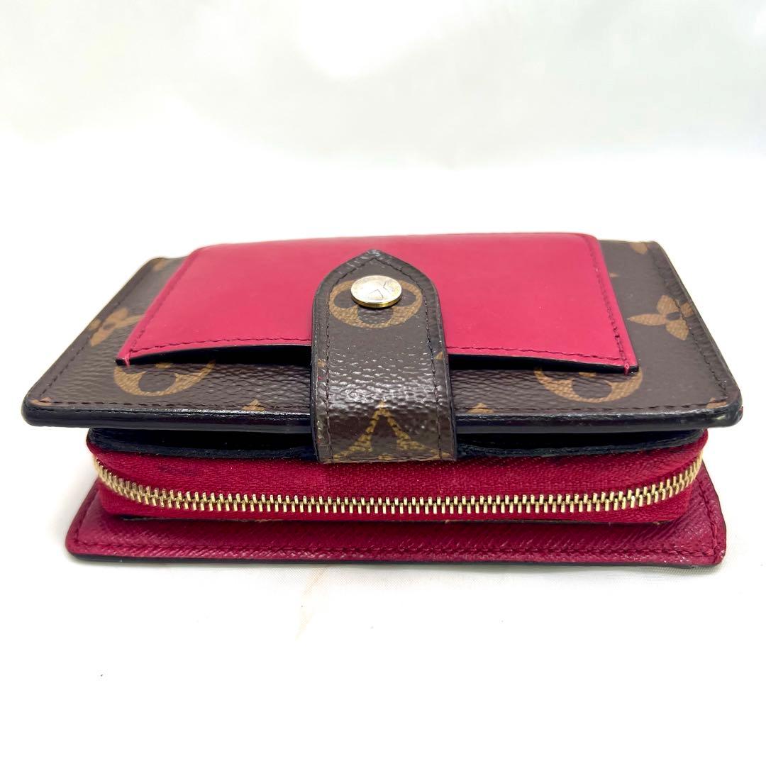 ルイヴィトン モノグラム ポルトフォイユジュリエット M69433 フューシャ