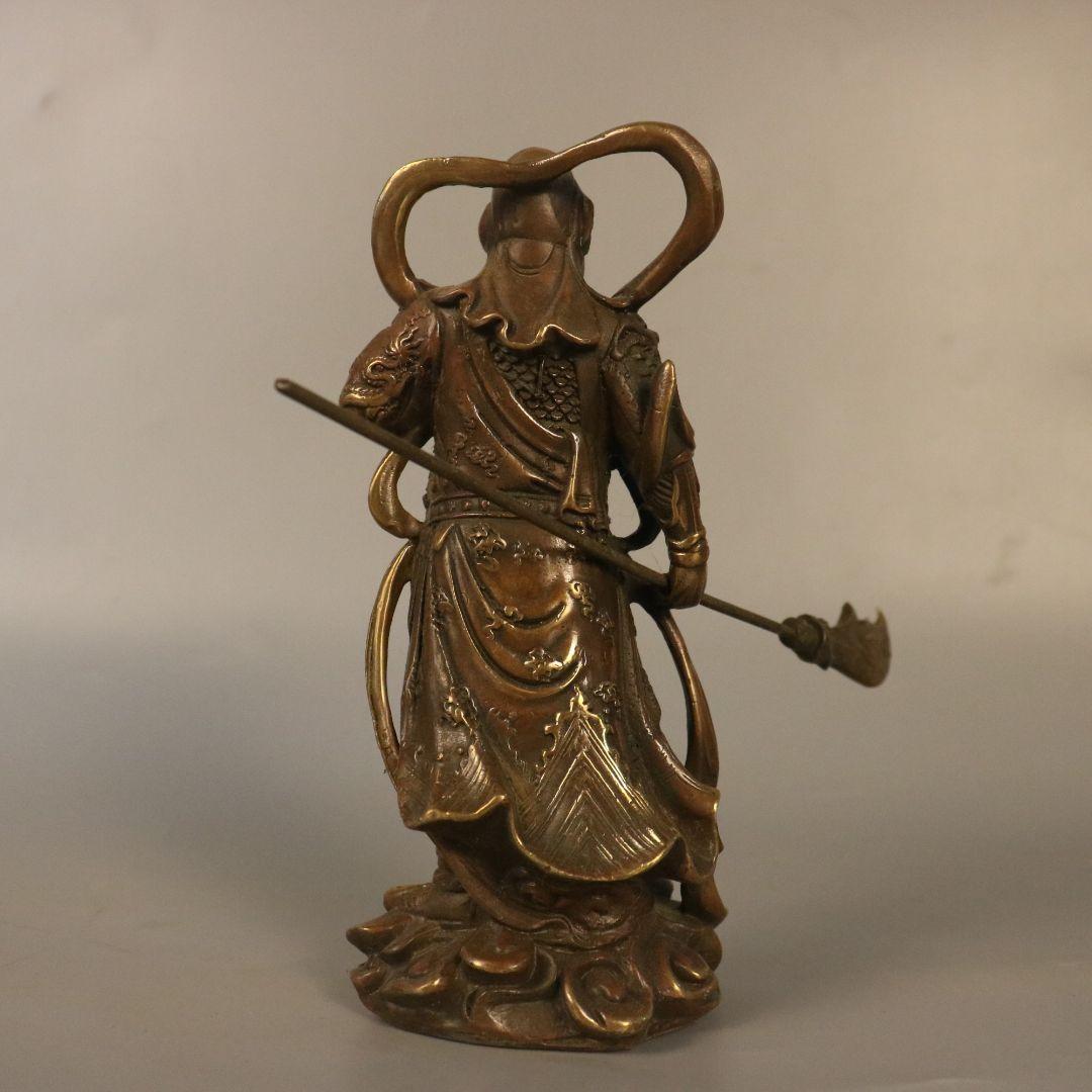 仏像 銅像 関羽財神銅像 銅製品 鎮宅辟邪 開運風水 招財 置物 工芸品