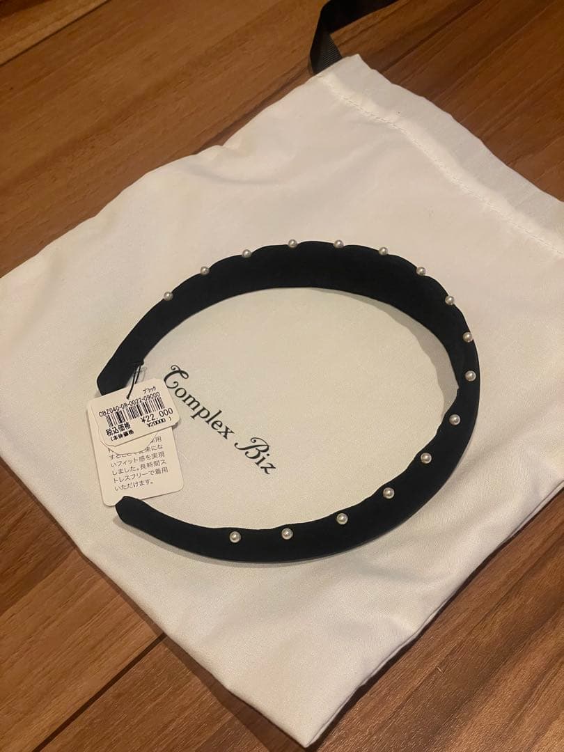 Complex Biz ブラック パールヘアバンド