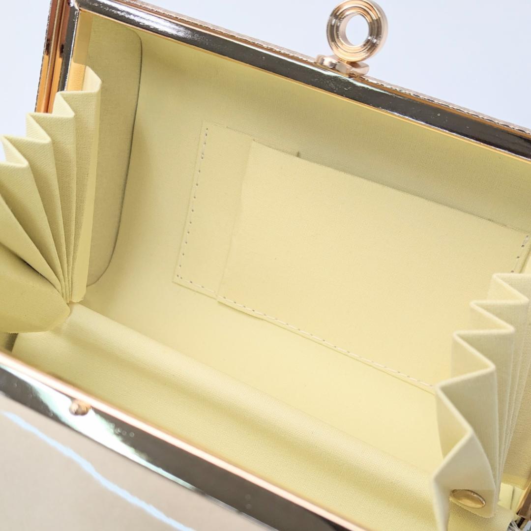 和装 草履 バッグ セット レース×ラメ 白 ベージュ フリーサイズ u73-1