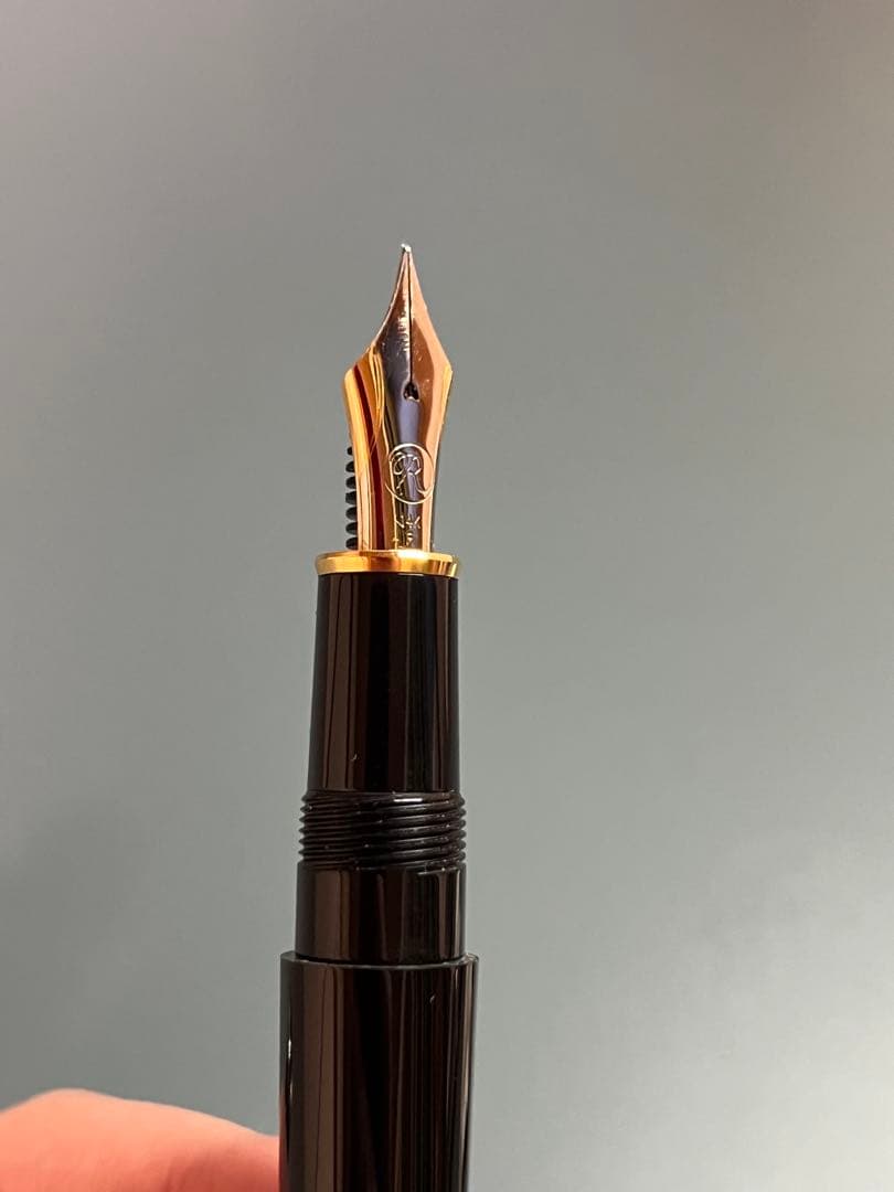 ITO-YA 伊東屋 万年筆 ロメオ No.3 ブラック/シルバーメッキ 細字