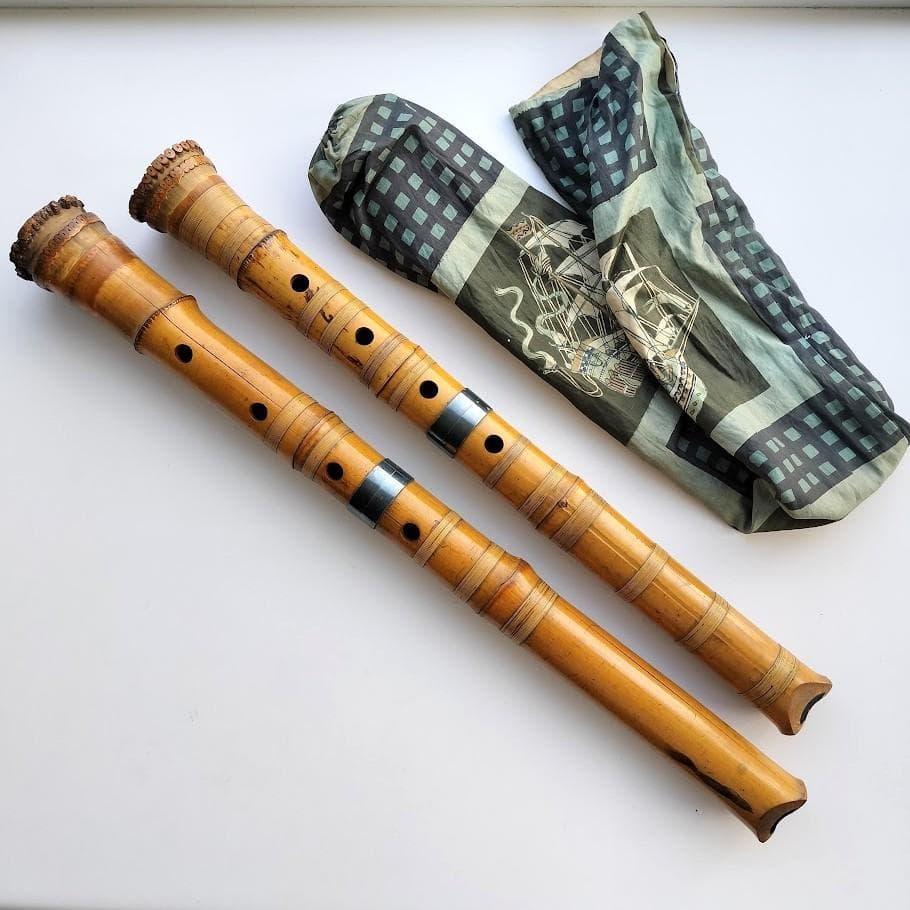 尺八　精華　2点　49cm　54cm　難あり