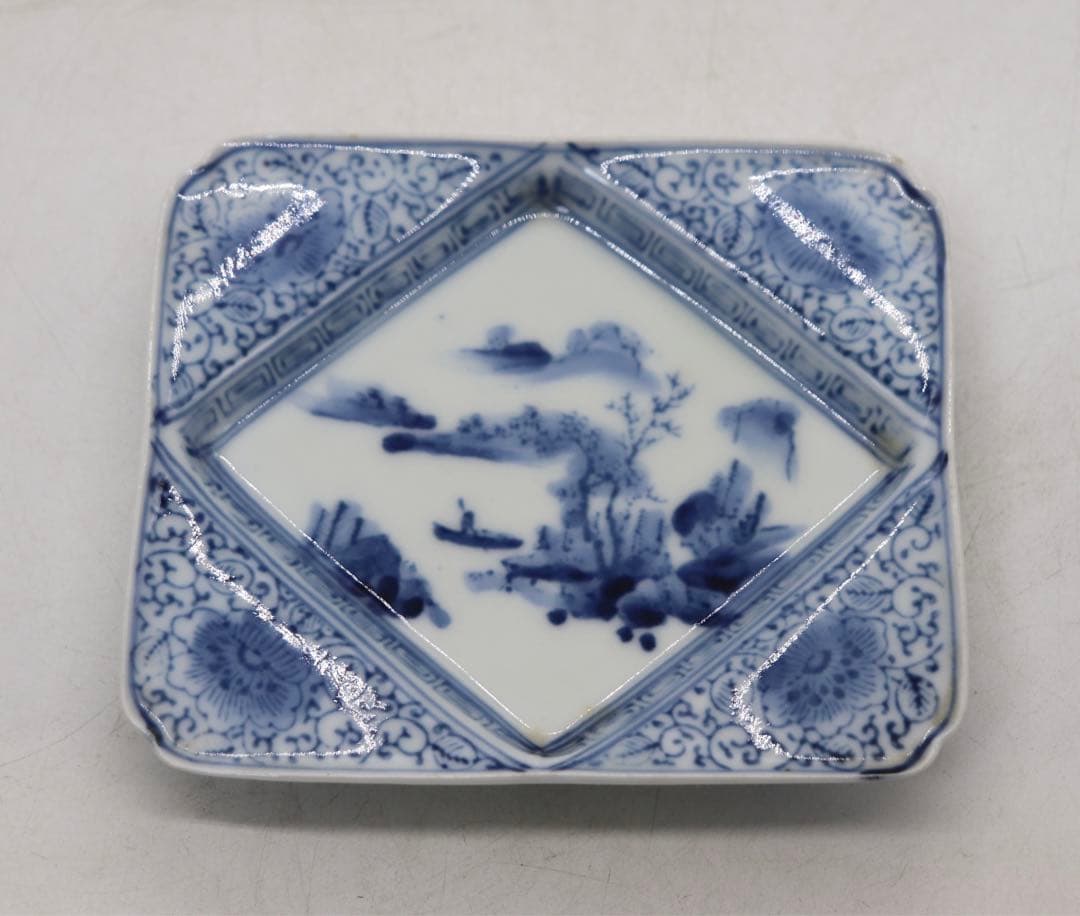 時代　伊万里　染付　寿司皿&豆皿10点セット　送料込み1125