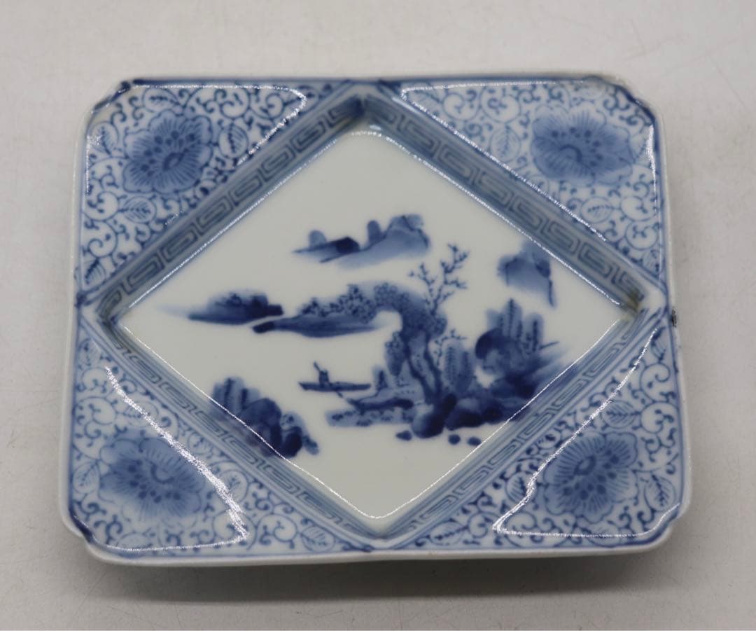 時代　伊万里　染付　寿司皿&豆皿10点セット　送料込み1125