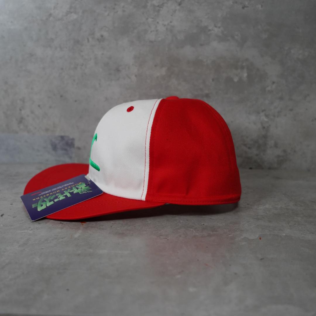 90's TOMY ポケモン　サトシ　キャップ 赤白　デッドストック