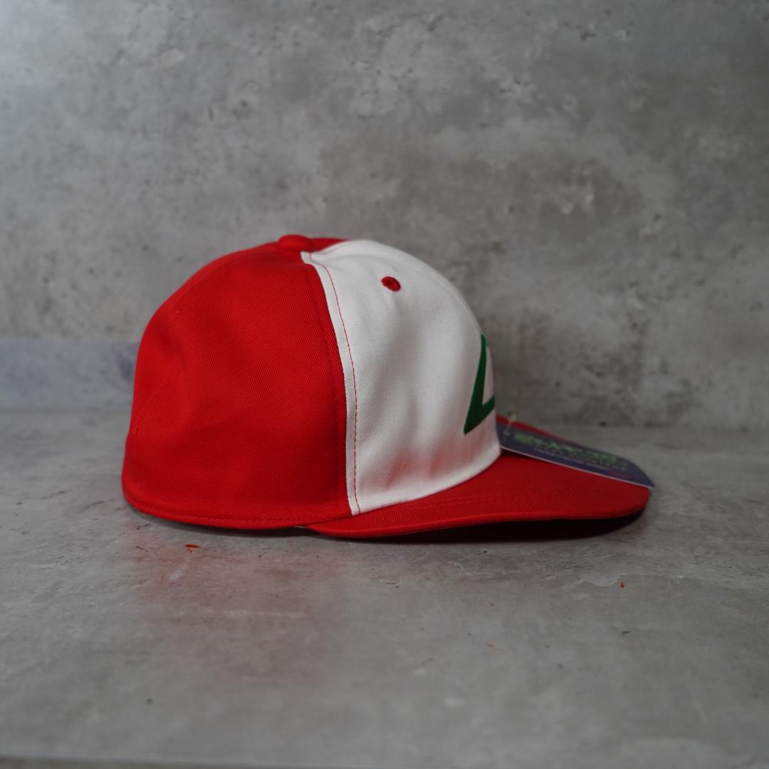 90's TOMY ポケモン　サトシ　キャップ 赤白　デッドストック