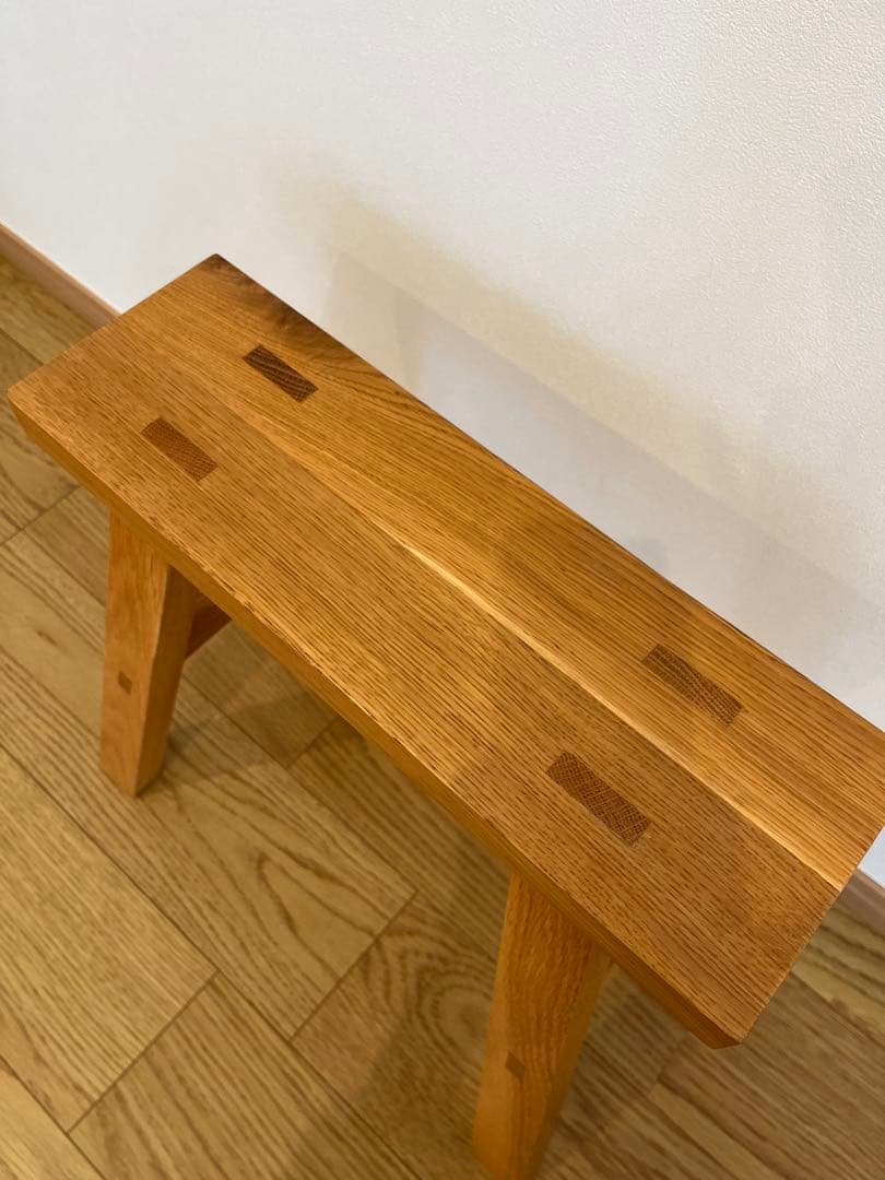 【美品】無印良品　MUJI ベンチ　オーク材　小　廃盤品