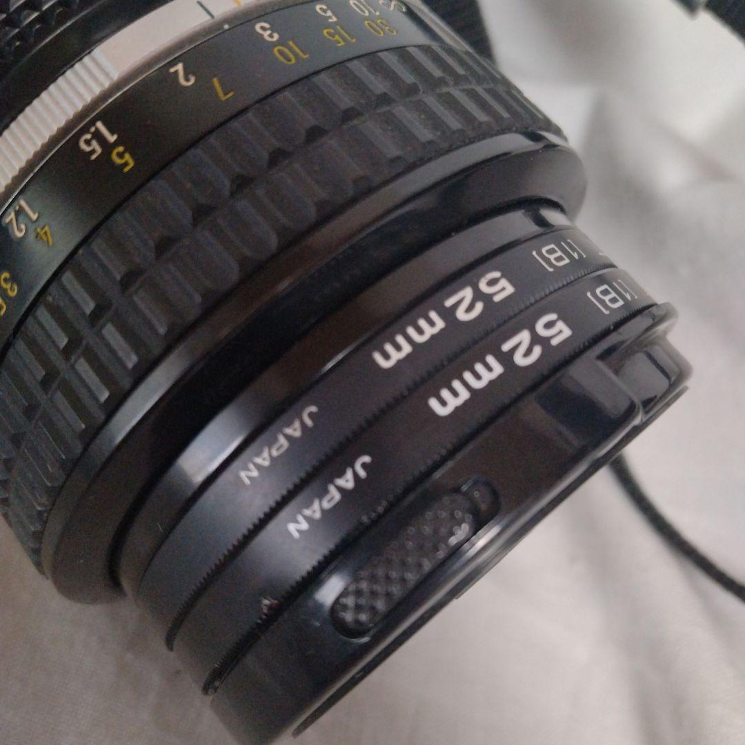 Nikon 一眼レフカメラFE 50mm レンズ　35mm広角レンズ付き