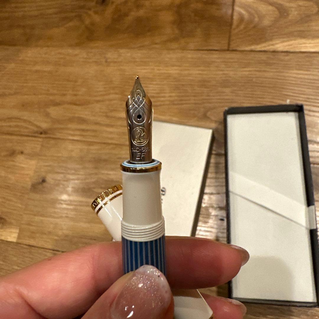 ペリカン ターコイズホワイト EFニブ スーべレーン インクセット