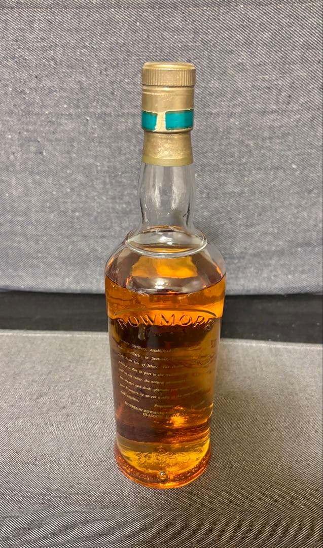 ボウモア12年　旧カモメラベル　シルクプリントボトル　ウイスキー古酒　未開封