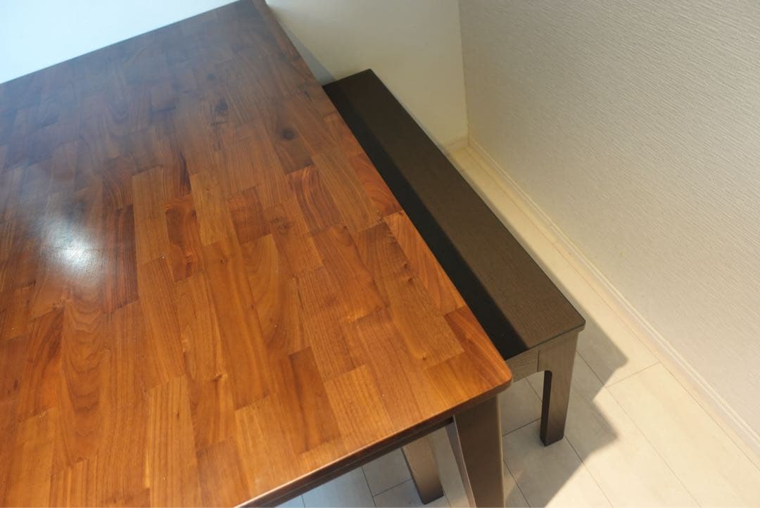 東京インテリア　天然木　引き出し付ダイニングテーブル