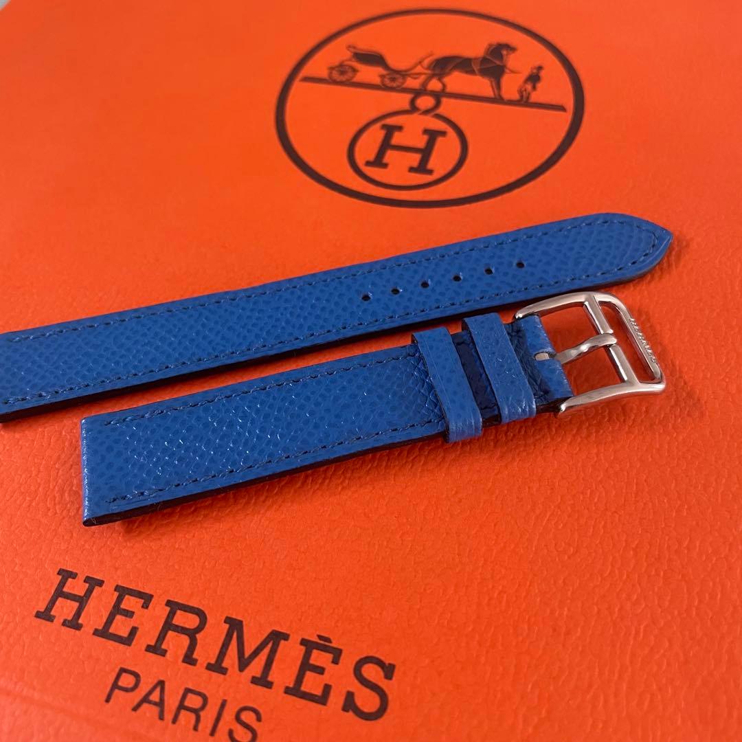 エルメス HERMES Hウォッチ レディース 腕時計用ベルト金具付き　ブルー