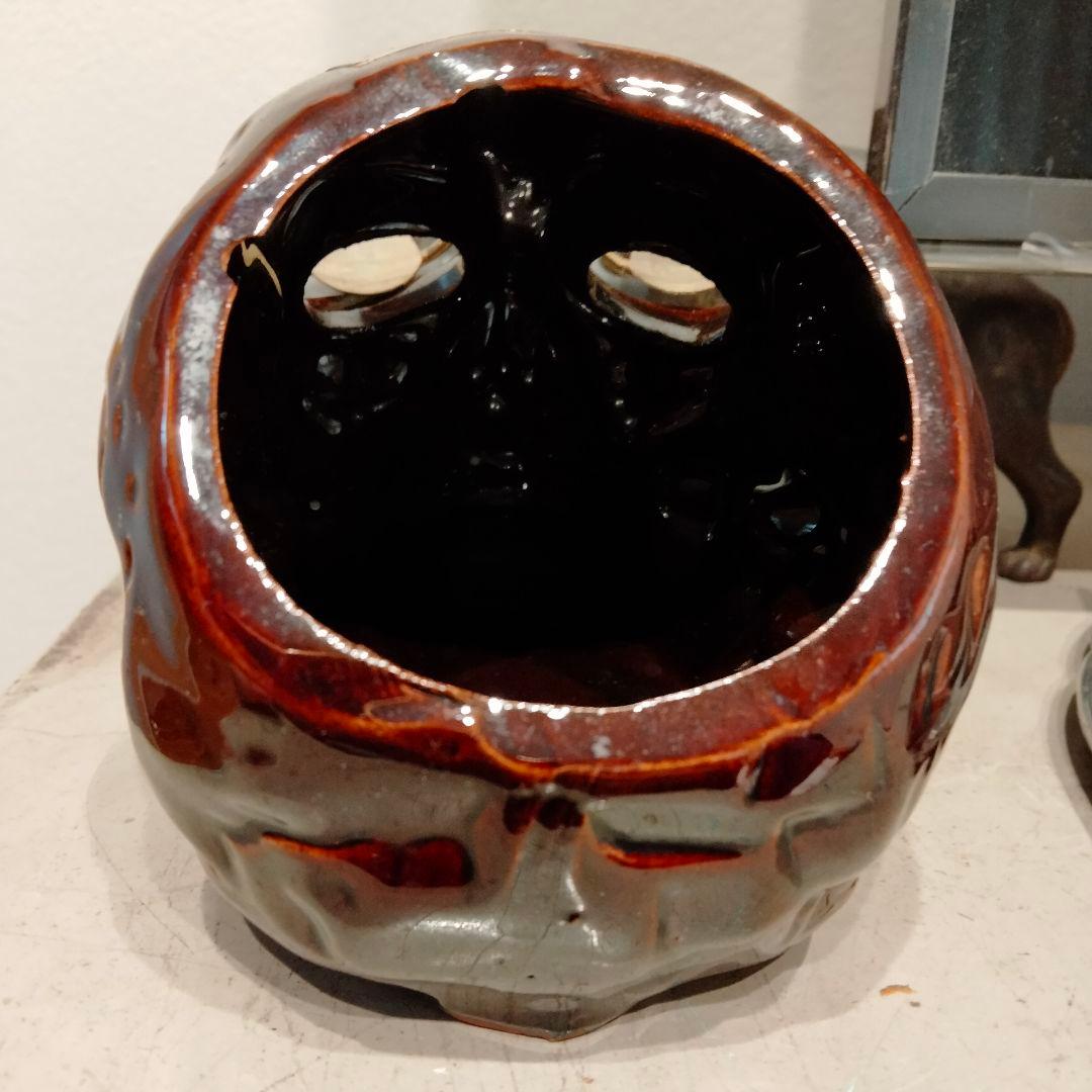 50s レア シール JAPAN刻印 スカル　ドクロ　マーブル　ビンテージ