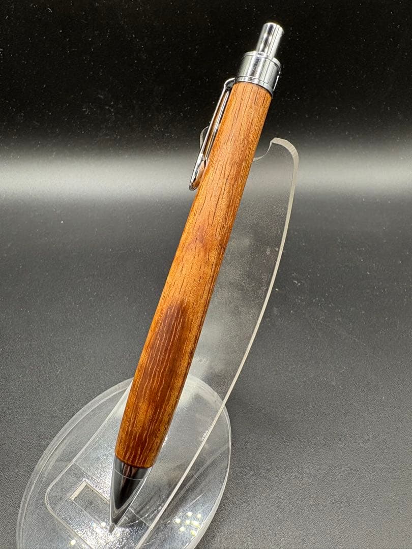 557特上　ハワイアンカーリーコア　木軸シャーペン ボールペン