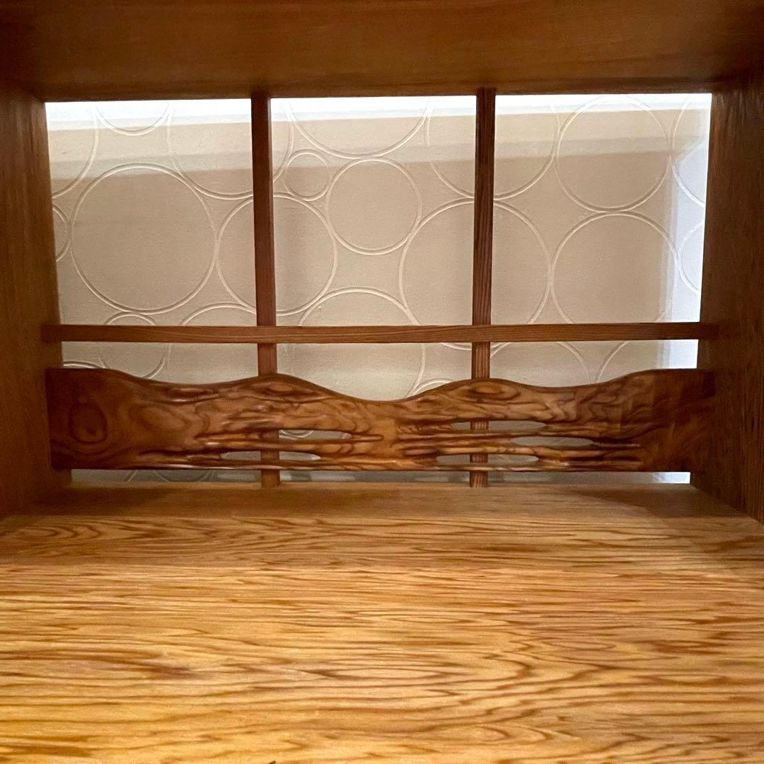 【希少】世界遺産屋久杉 茶棚 キャビネット 飾り棚 茶箪笥 和家具 焼印