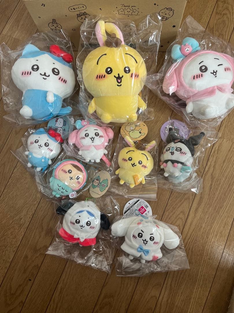 ちいかわ サンリオキャラクターズ 10点セット　ぬいぐるみS/ぷちミニマスコット