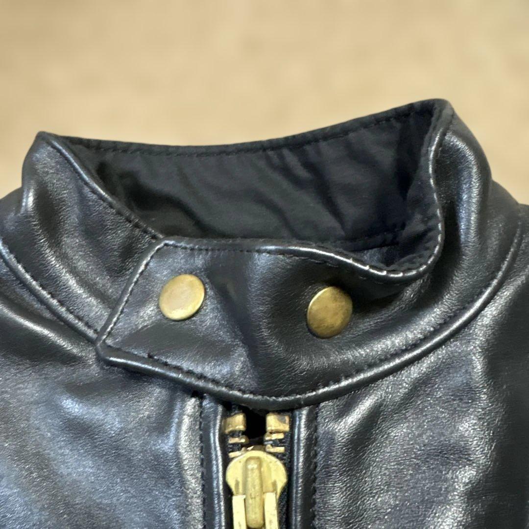 36inch 美品　バンソンB ブラック　レザー　シングルライダースジャケット