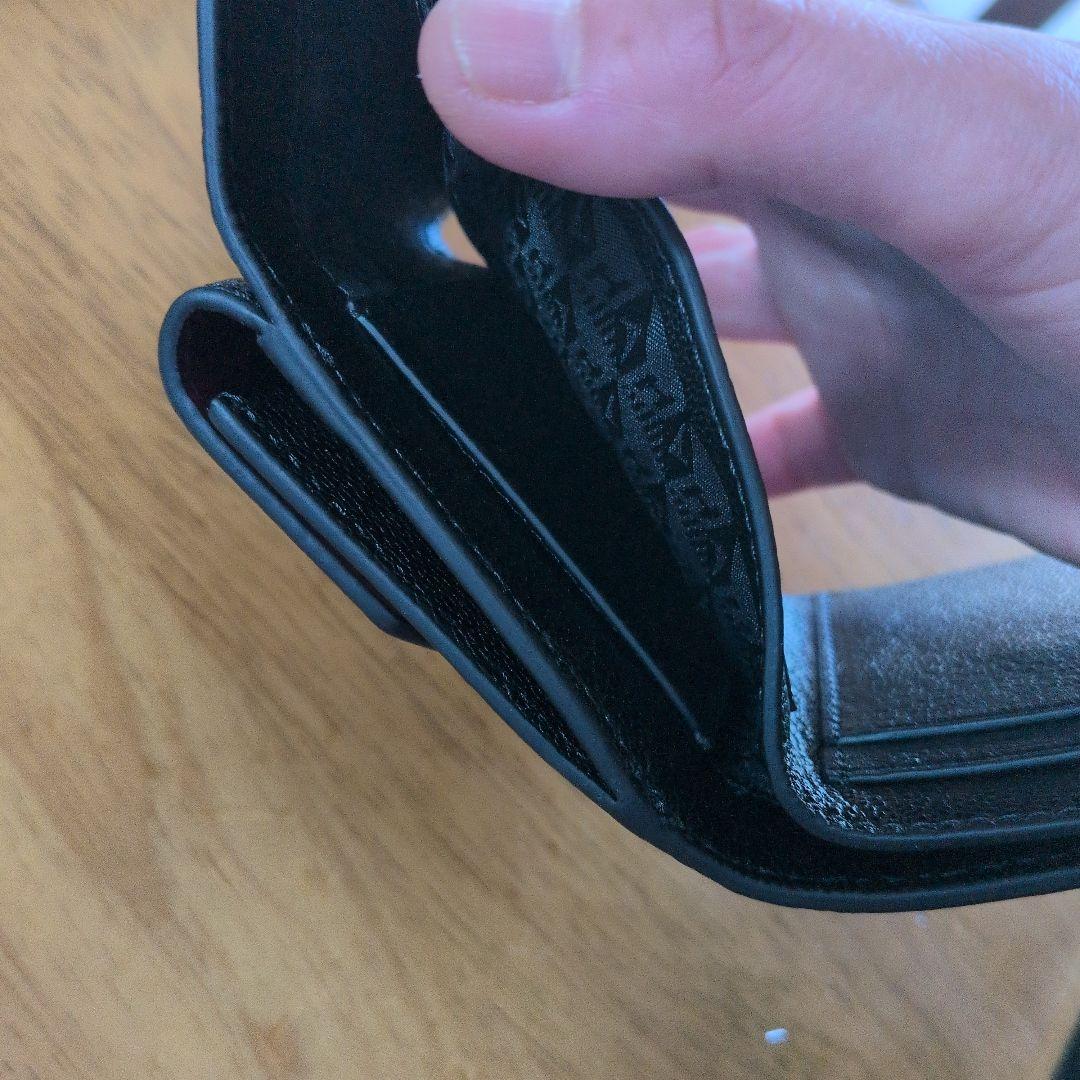 ANYA HINDMARCH ブラック三つ折り財布