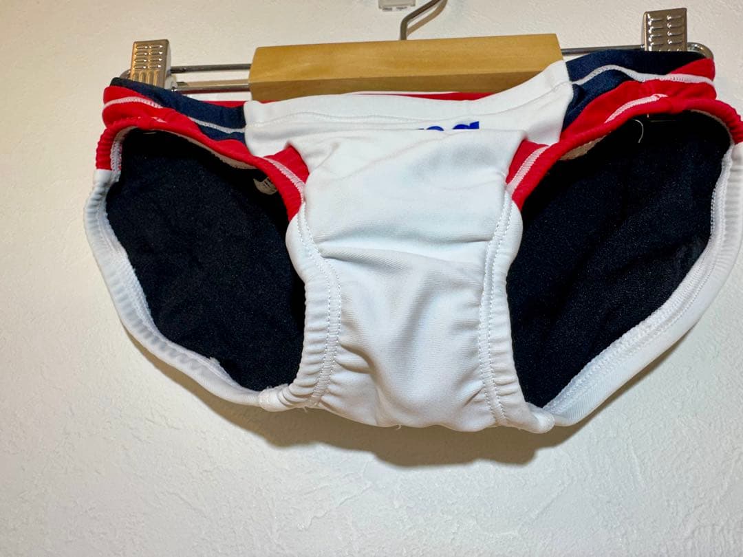 ジ*1様 arena メンズ 競パン Sサイズ　【ホワイト×レッド】