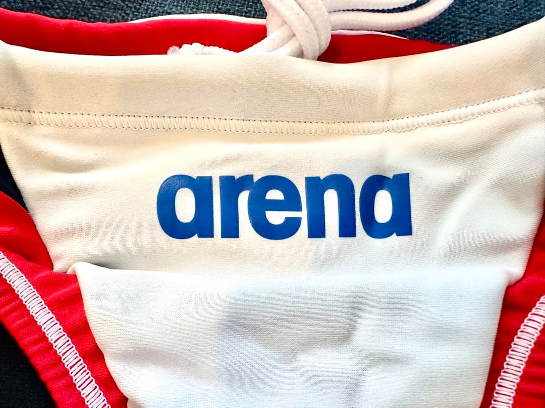 ジ*1様 arena メンズ 競パン Sサイズ　【ホワイト×レッド】