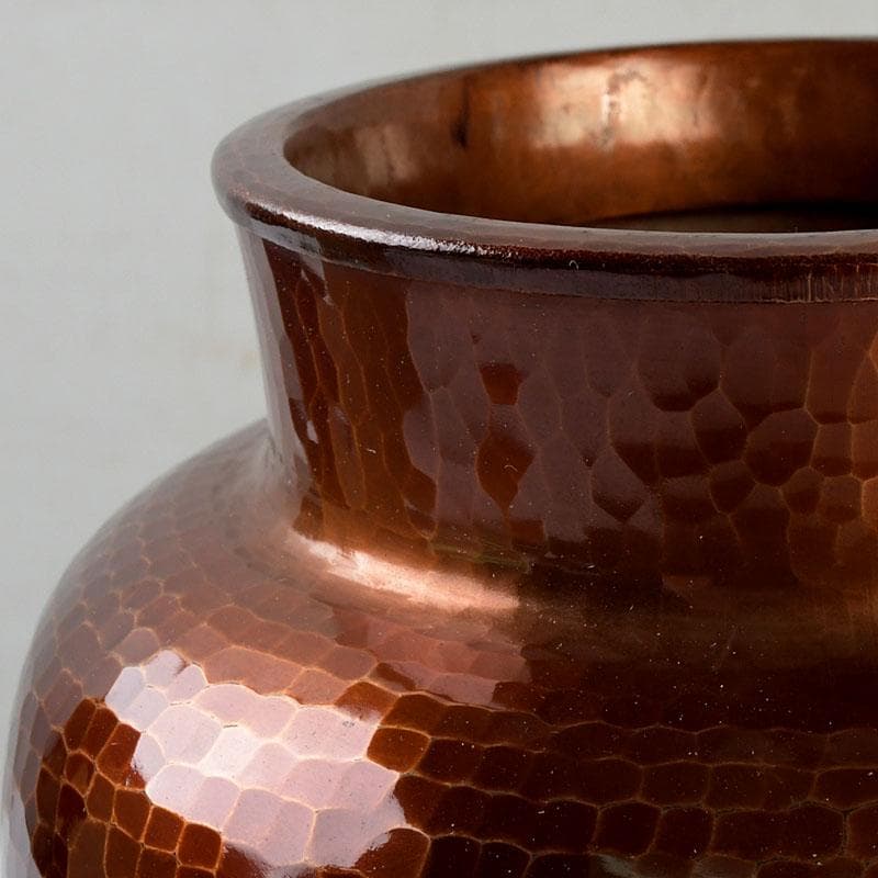 茶道具　伊藤久芳堂　銅蟲花瓶　花器　共箱　N　9404