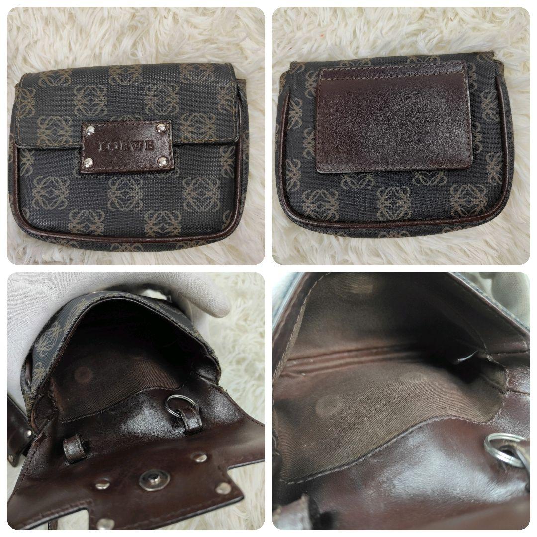 本日限定価格　ロエベ　ショルダーバッグ　アナグラム　リピート　PVC　ポーチ