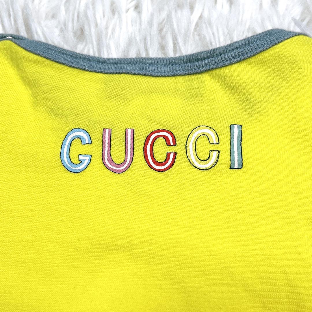 【箱付き】GUCCI×ヒグチユウココラボ Tシャツ95cm イエロー 犬 グッチ