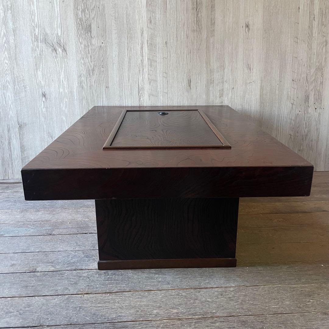 囲炉裏テーブル 時代家具 アンティーク家具 昭和レトロ 古民家 引き出し付