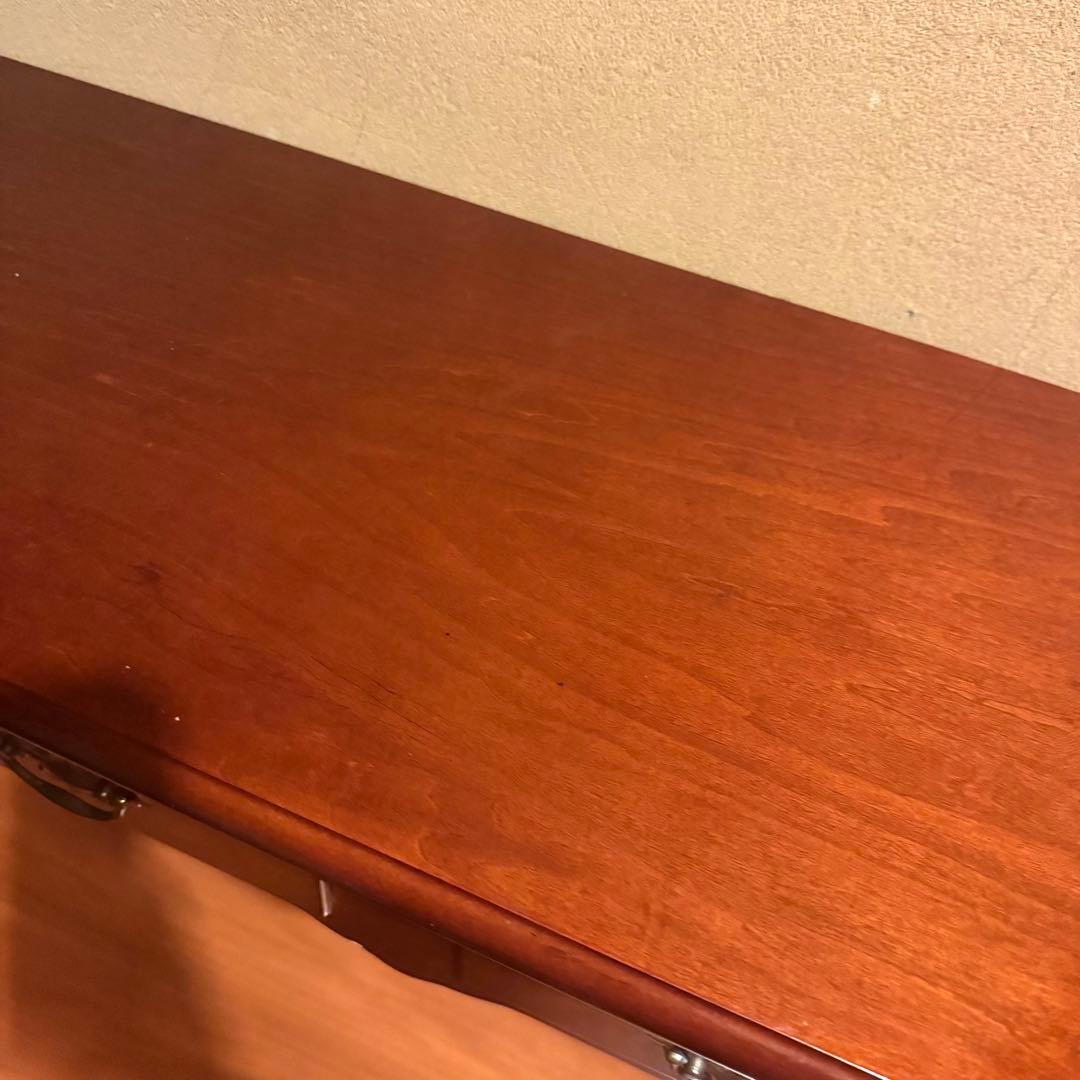 アンティーク　コンソールテーブル　引出し付き　猫脚