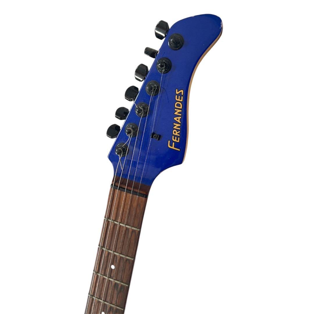 【大人気アイテム】フェルナンデス エレキギター 青 アーム付き