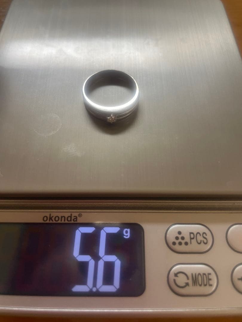 プラチナダイヤモンドリング5.6g