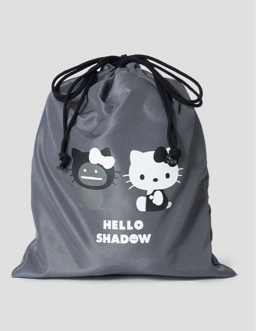 ぬいぐるみチャーム袋 HELLO SHADOWウォレット財布ハローキティグラニフ