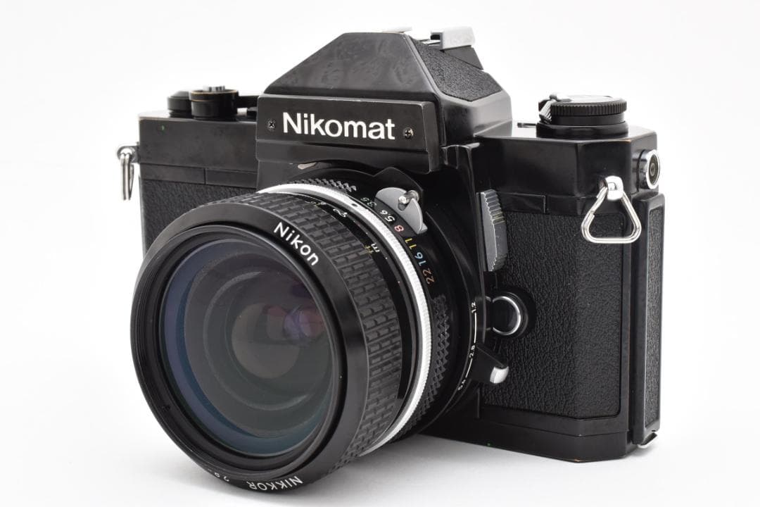 完動良品 ニコマートFT2 黒 + 28mm F3.5 非Ai｜モルト交換済