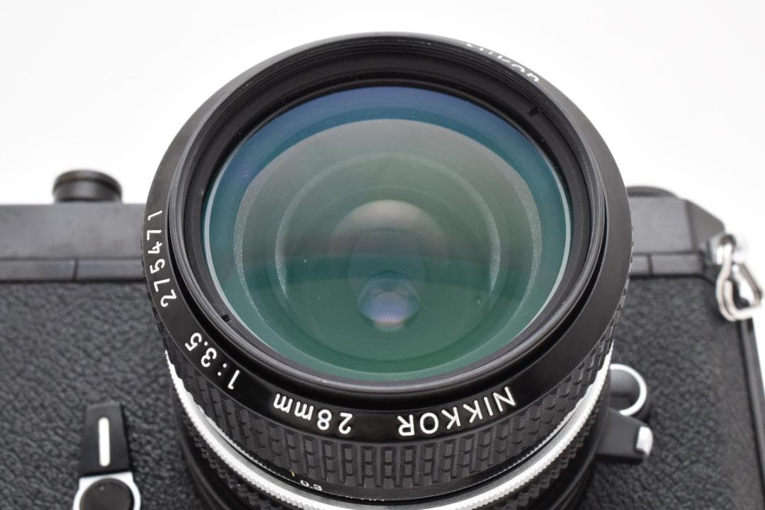 完動良品 ニコマートFT2 黒 + 28mm F3.5 非Ai｜モルト交換済