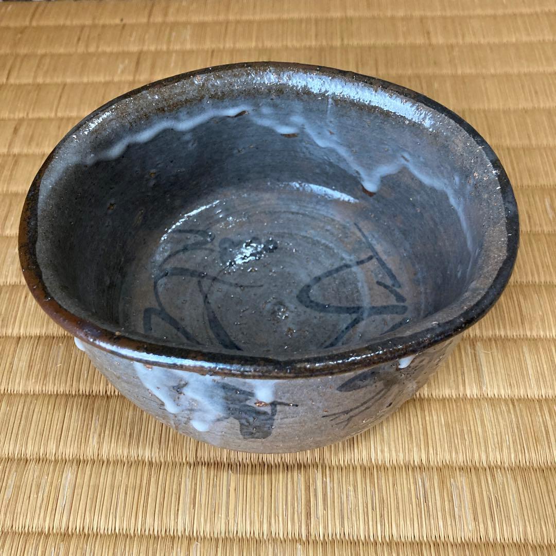 絵唐津沓茶碗　十三代中里太郎右衛門作