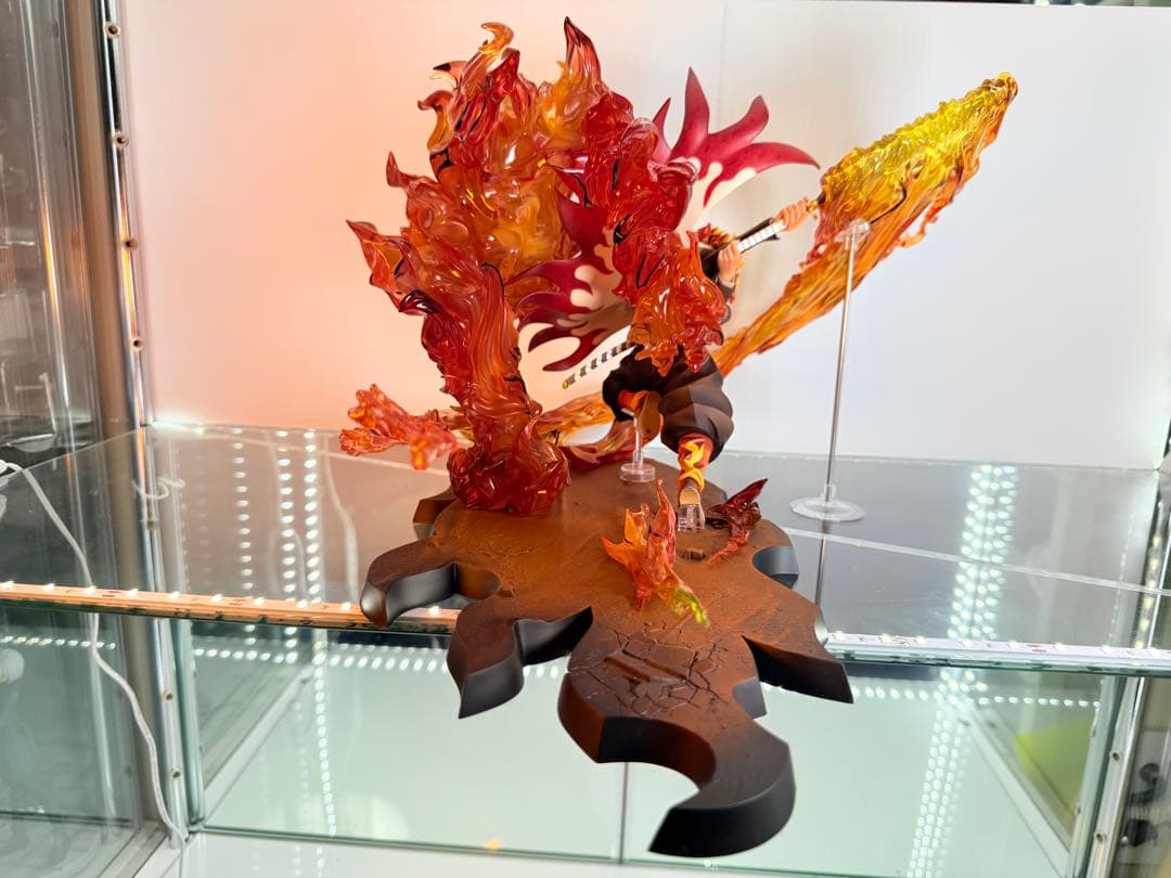 【開封品】煉獄杏寿郎 フィギュア炎の呼吸伍丿型「炎虎」/上弦の参猗窩座2体セット